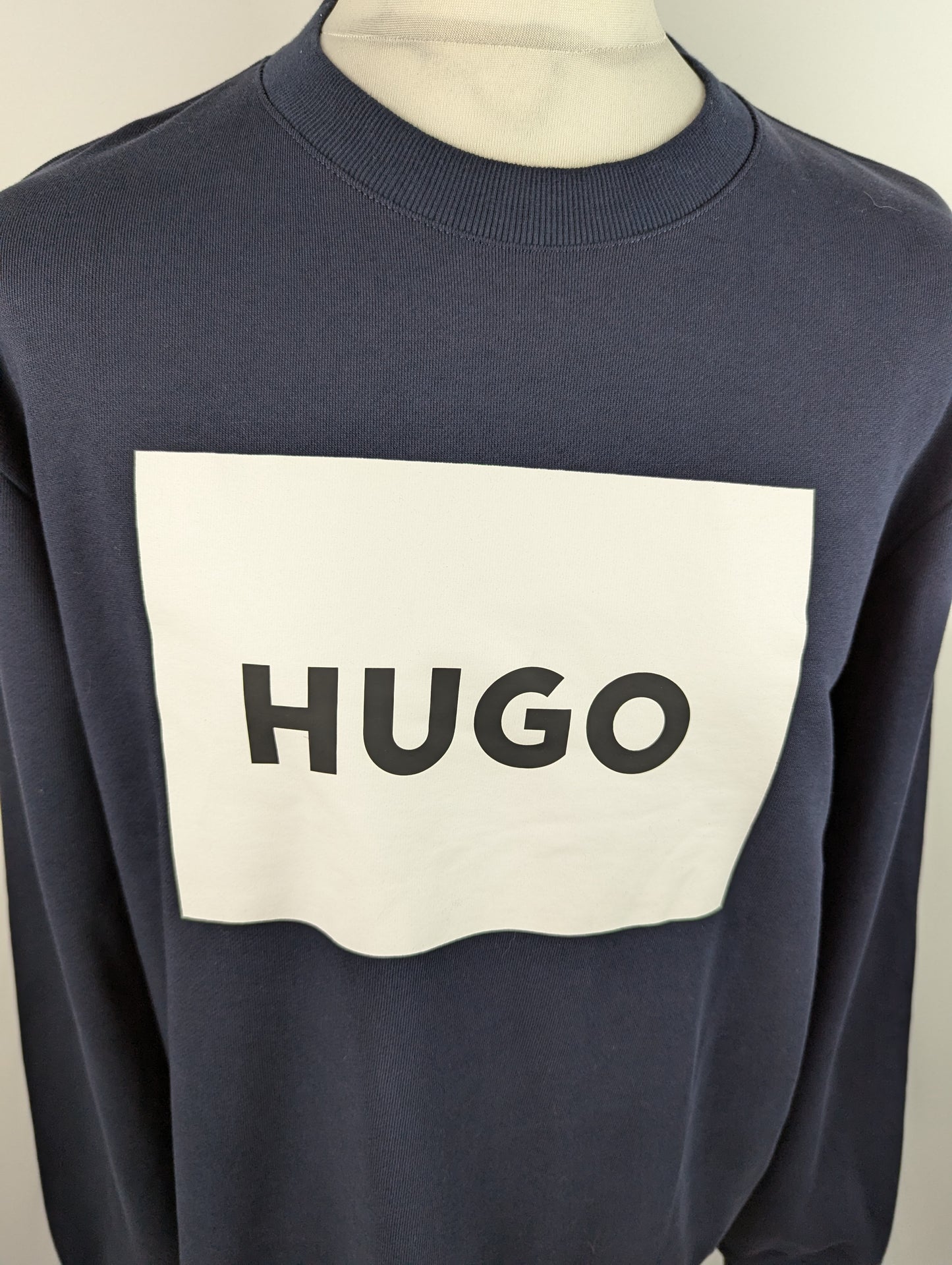 HUGO Men's Duragol Jumper - Navy