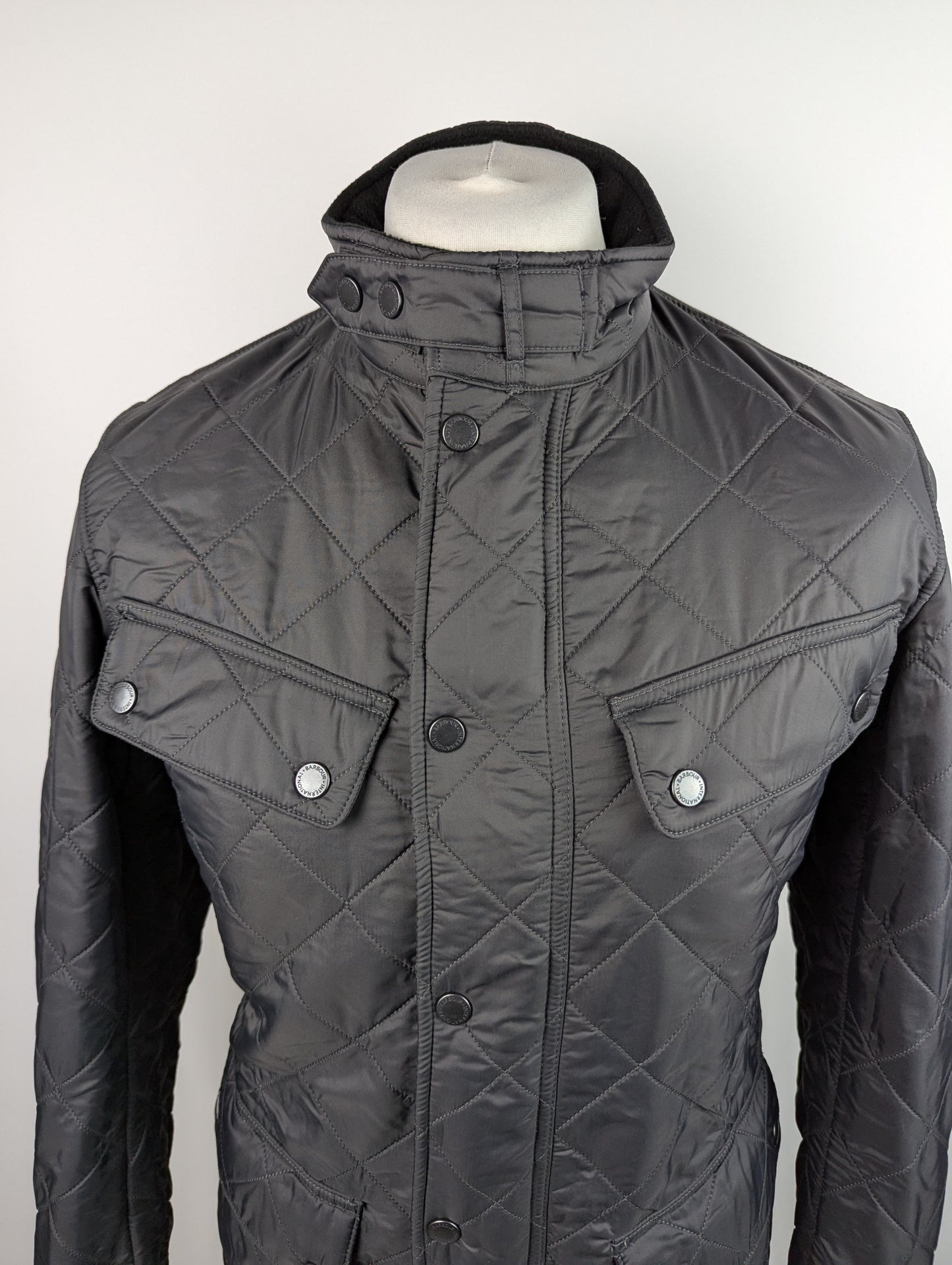 Barbour International Tourer Ariel Polarquilt Jacket - Grey