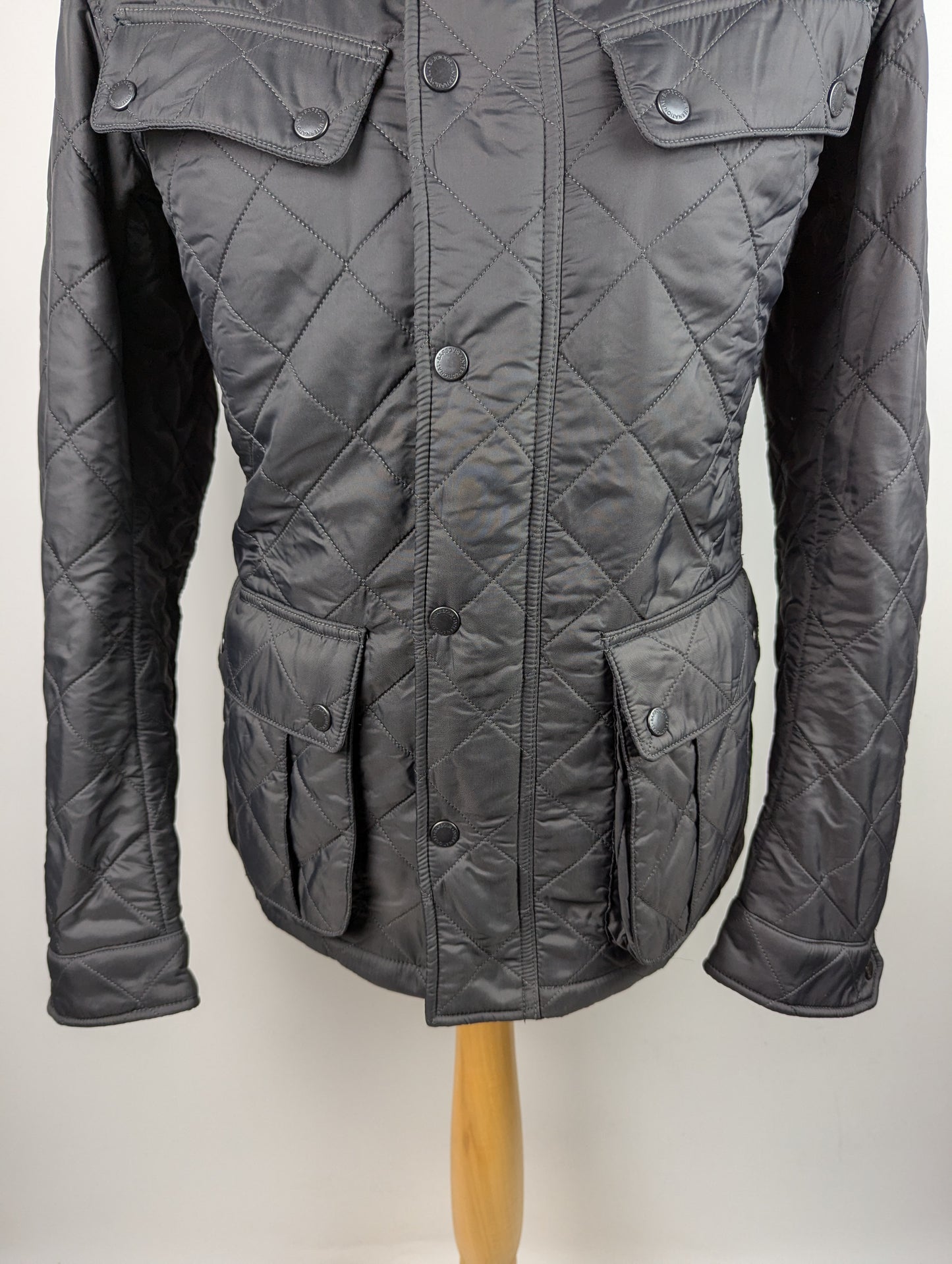 Barbour International Tourer Ariel Polarquilt Jacket - Grey