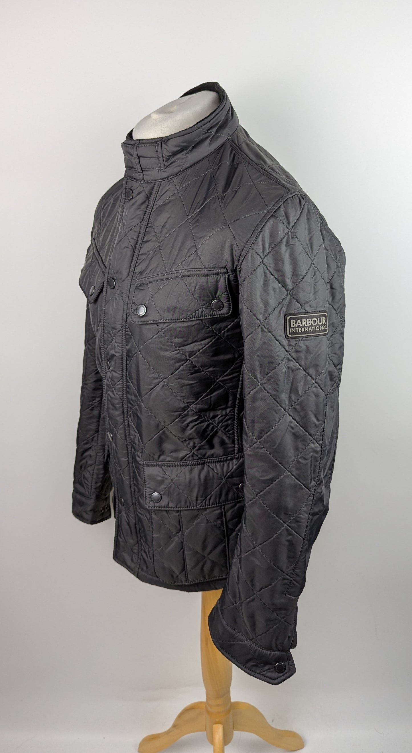 Barbour International Tourer Ariel Polarquilt Jacket - Grey