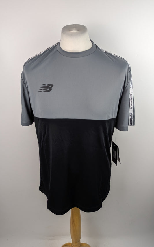 New Balance Mens Gym Top - Grey / Black