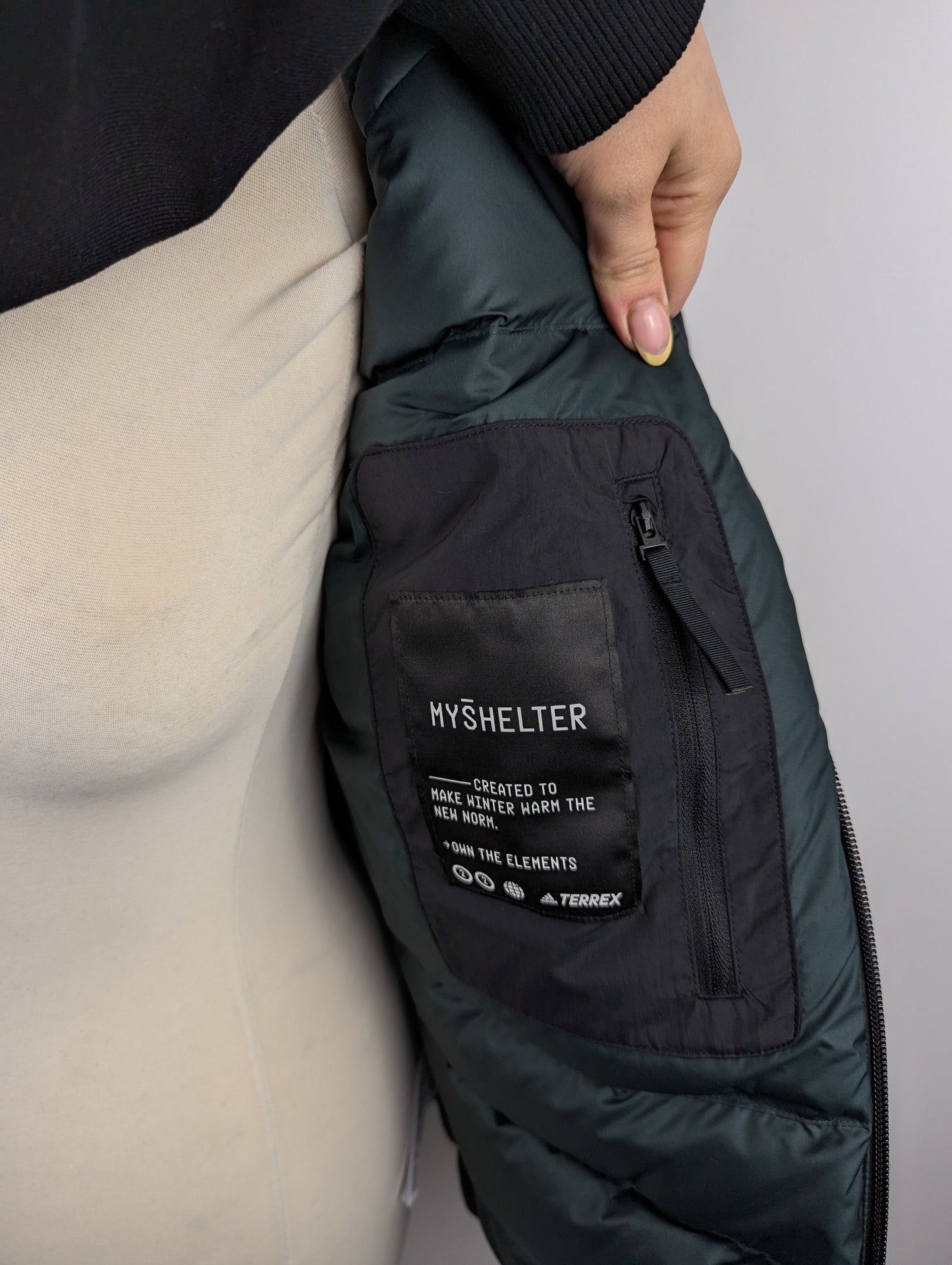 Adidas Women's down jacket adidas Terrex Myshelter Cold.Rdy - Black