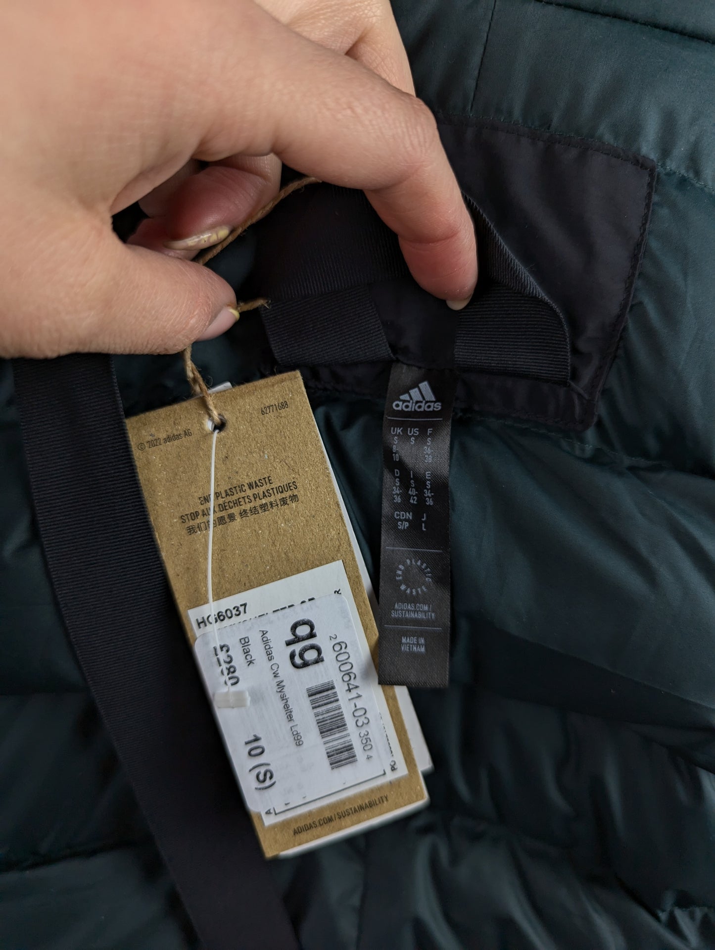 Adidas Women's down jacket adidas Terrex Myshelter Cold.Rdy - Black