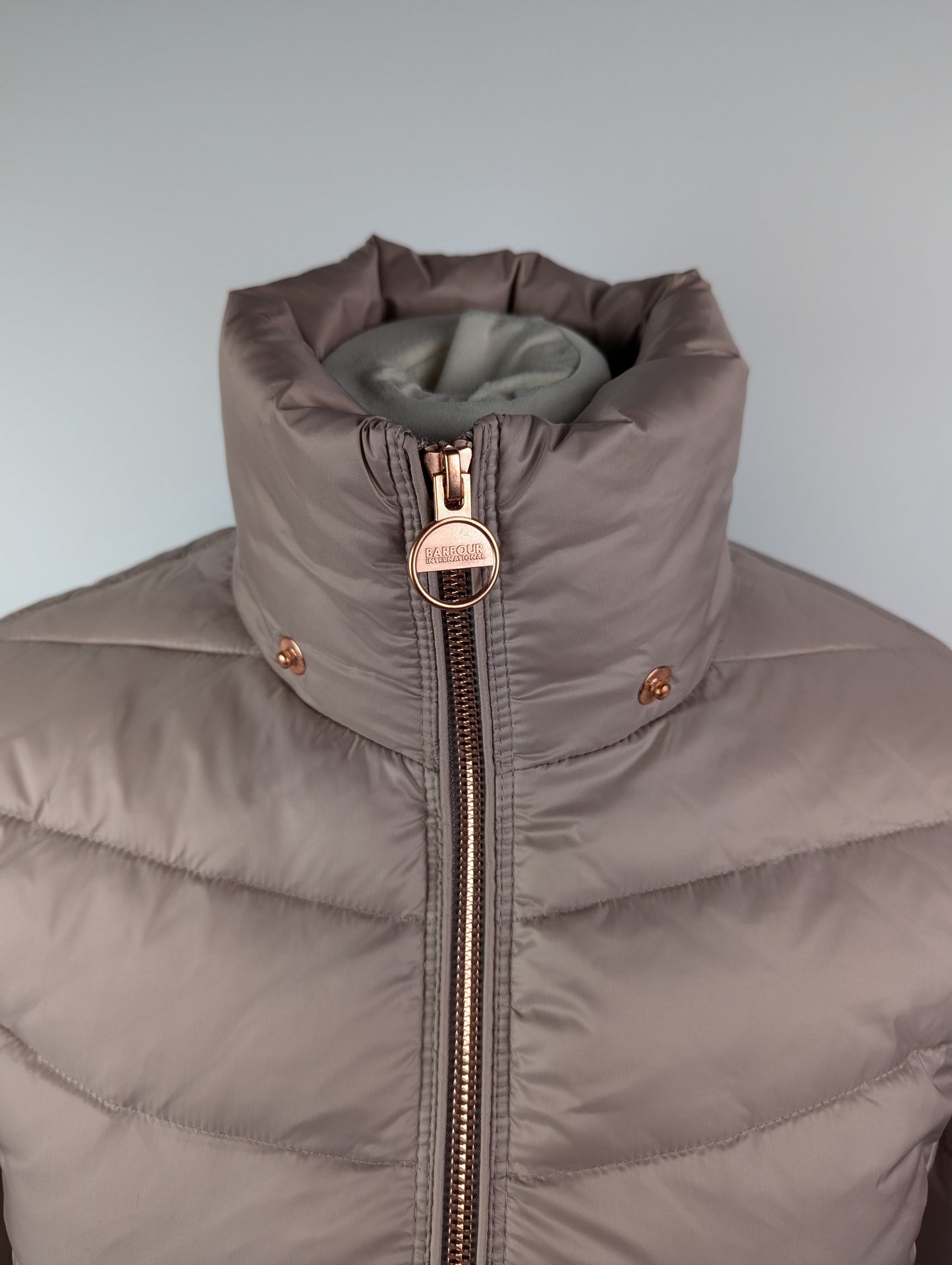 Barbour International Womens Island Quilted Jacket - Latte Pink