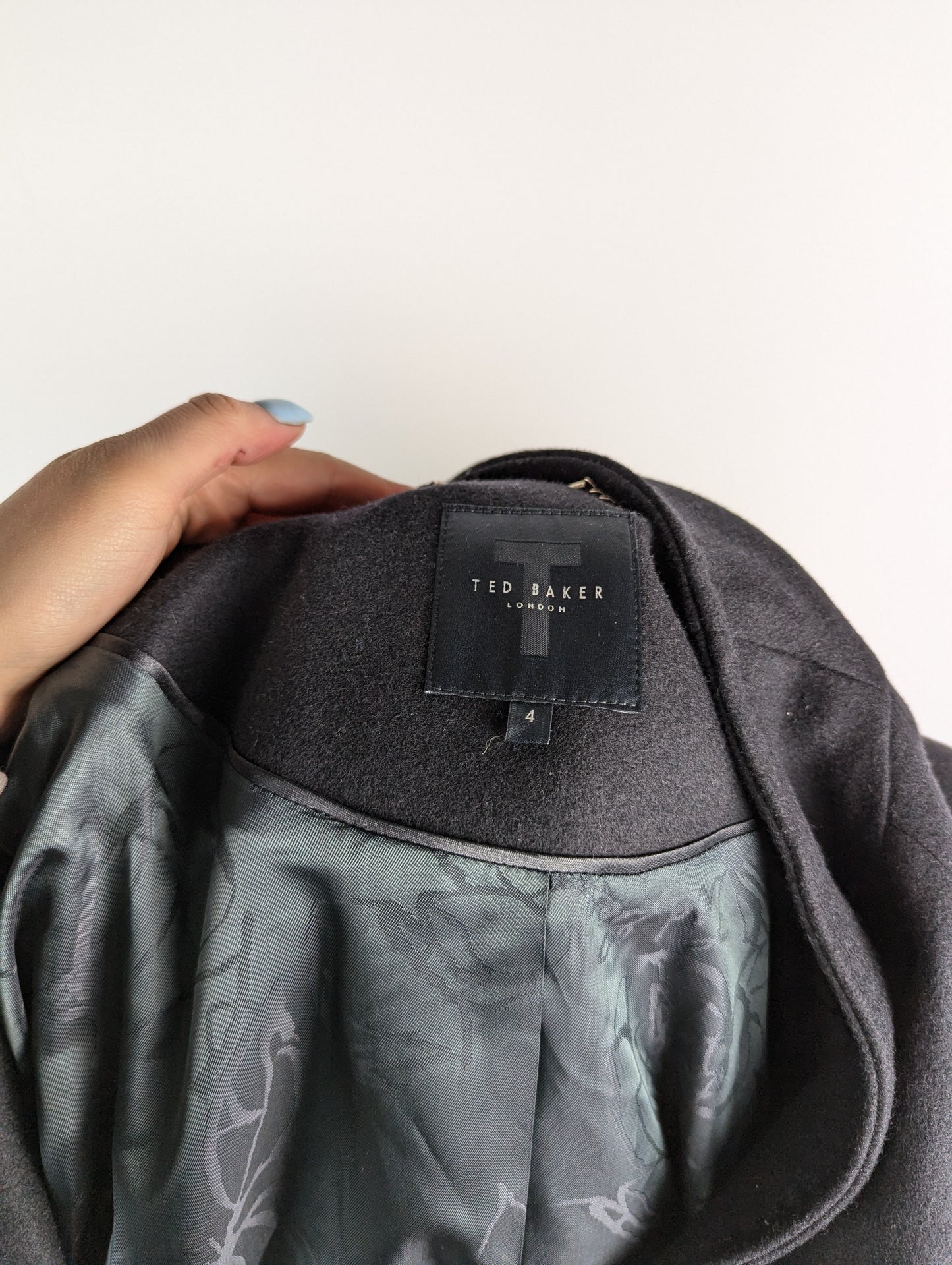 Ted Baker Womens Rose Wool Jacket - Black
