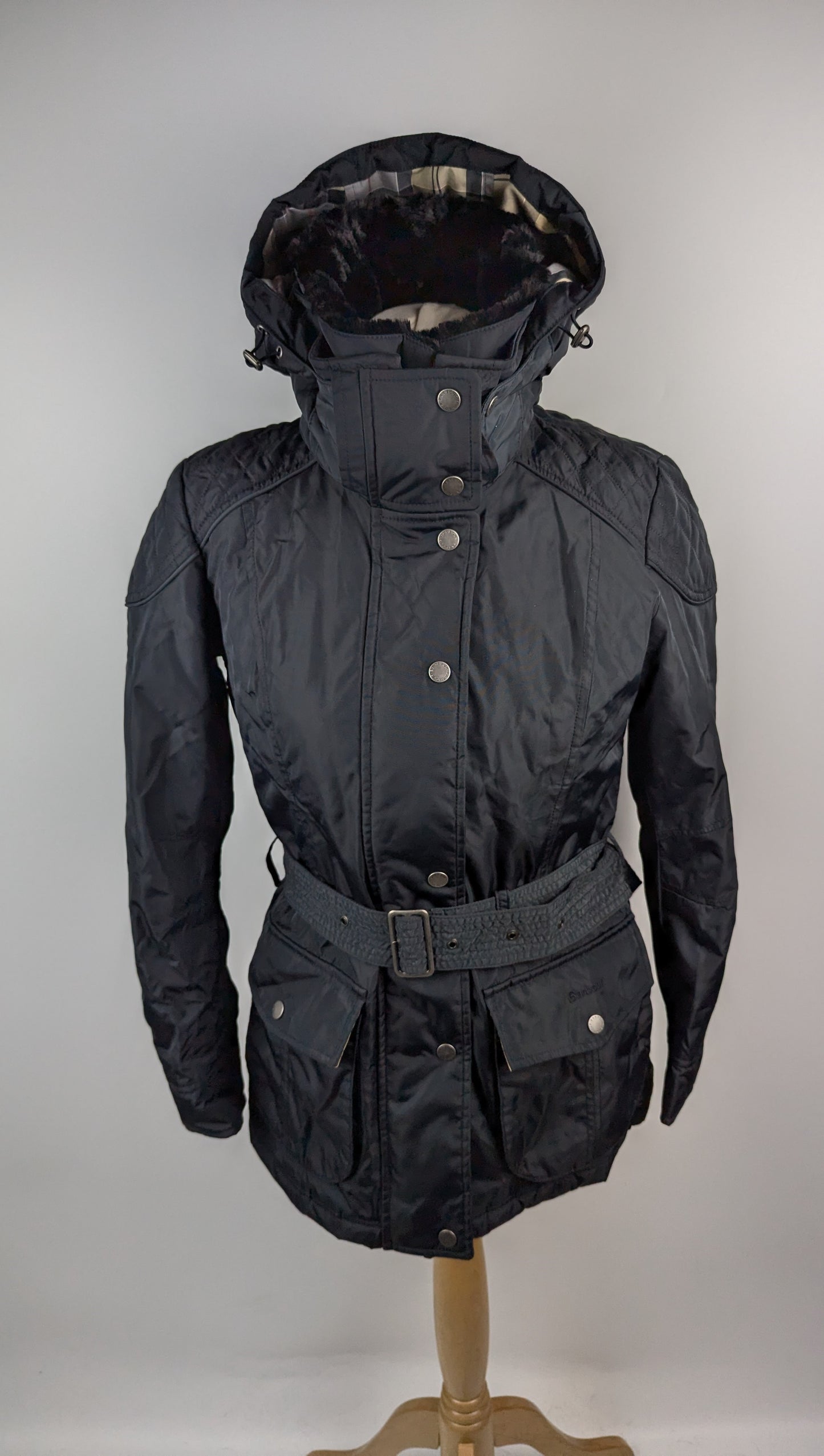 BARBOUR INTERNATIONAL Womens Outlaw Jacket - Black