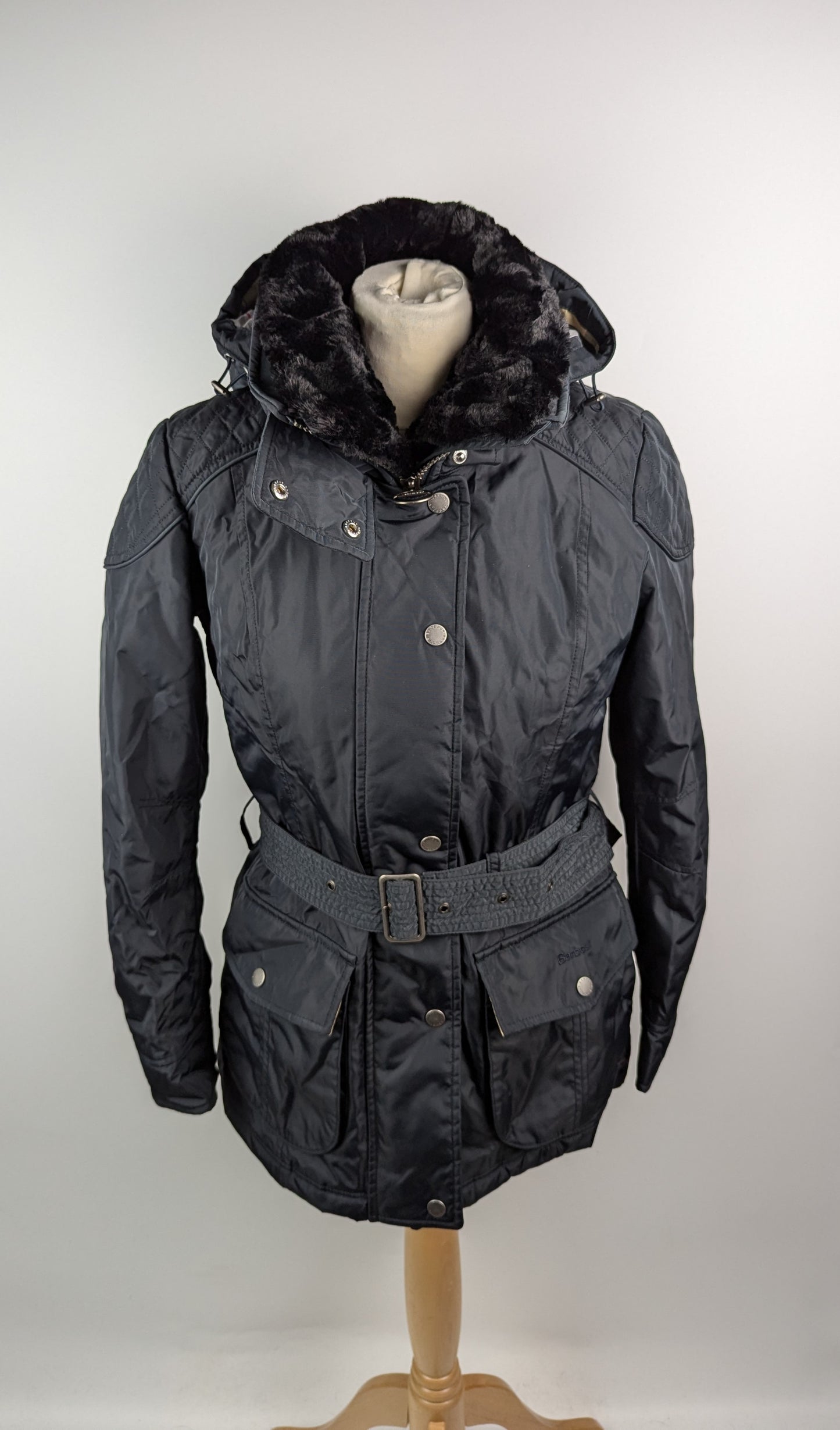 BARBOUR INTERNATIONAL Womens Outlaw Jacket - Black