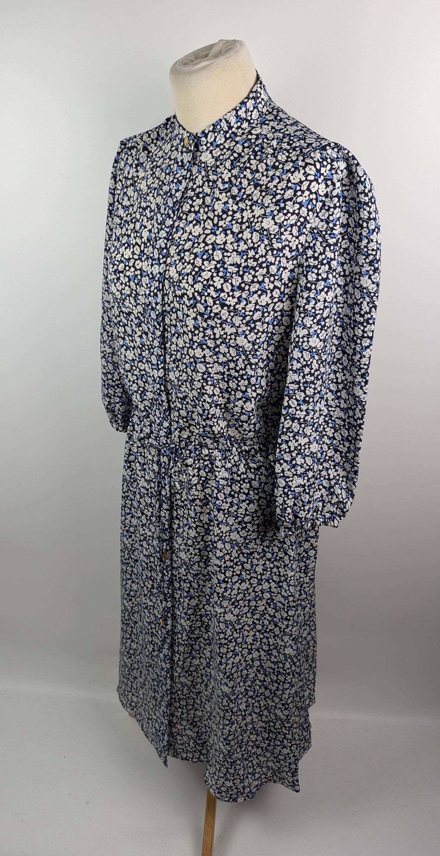 Lauren Ralph Lauren Alexandra 3/4 sleeve casual dress - Black / Blue