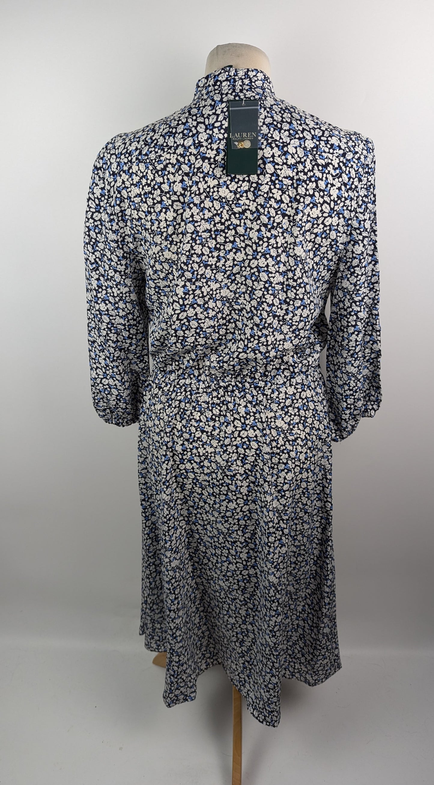 Lauren Ralph Lauren Alexandra 3/4 sleeve casual dress - Black / Blue