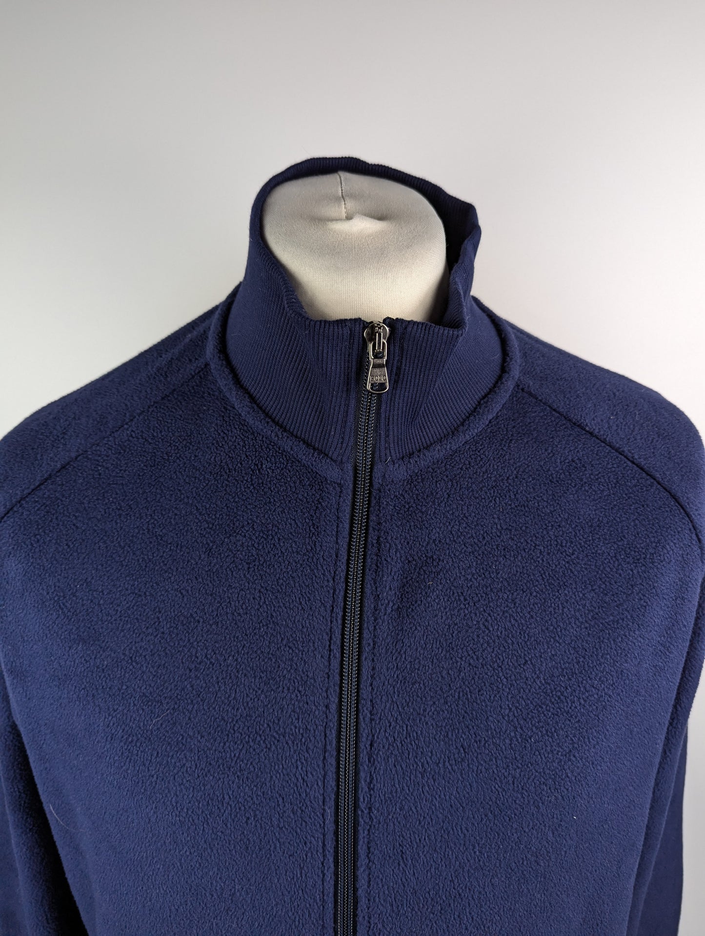 Ralph Lauren Mens Full-Zip Fleece Top - Navy