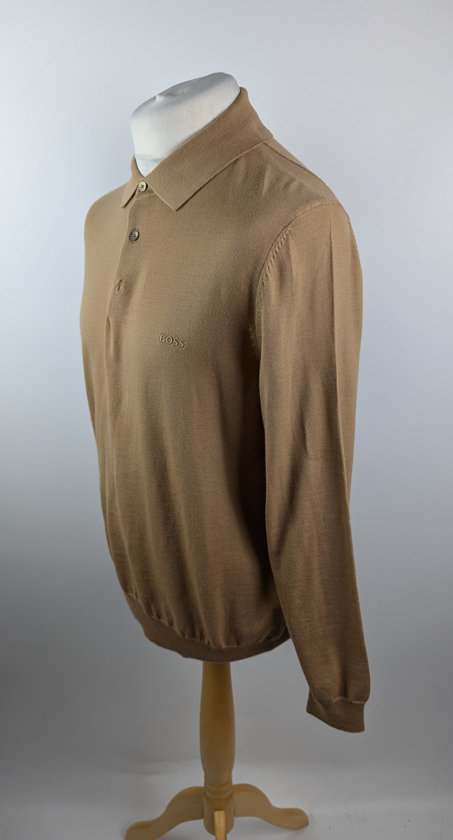 Boss Bono-L Polo Sweater Mens - Tan Brown