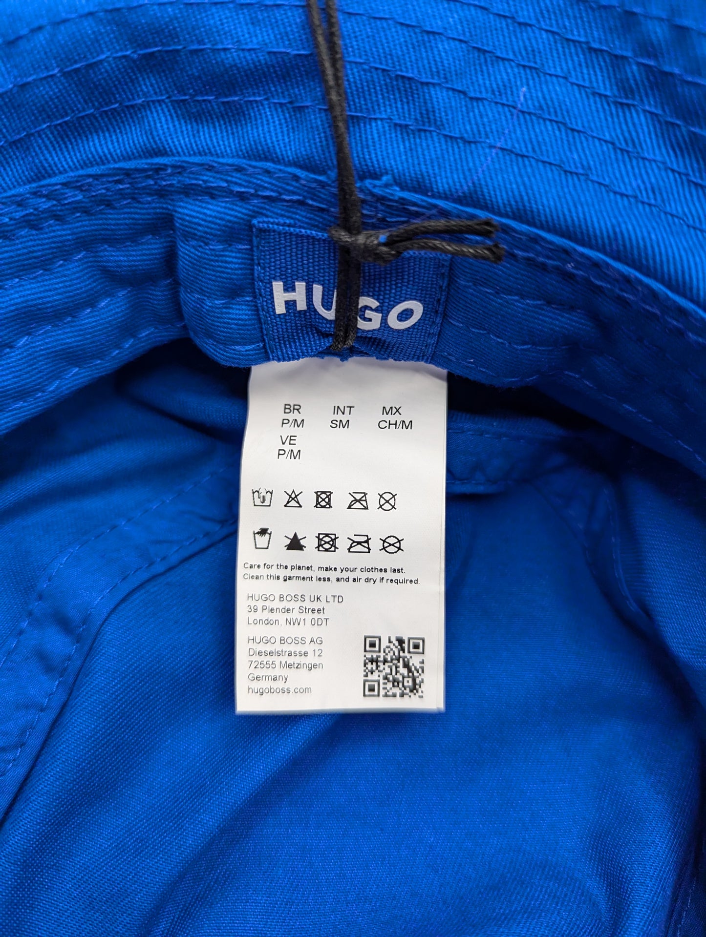 HUGO Unisex Gyn Bucket Hat - Blue