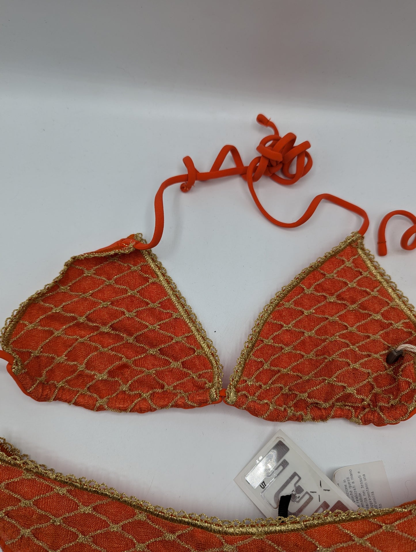 Missoni Mare Womens Bikini - Orange / Gold
