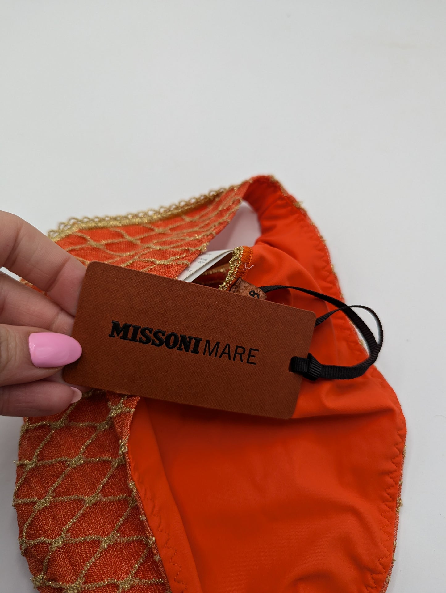 Missoni Mare Womens Bikini - Orange / Gold