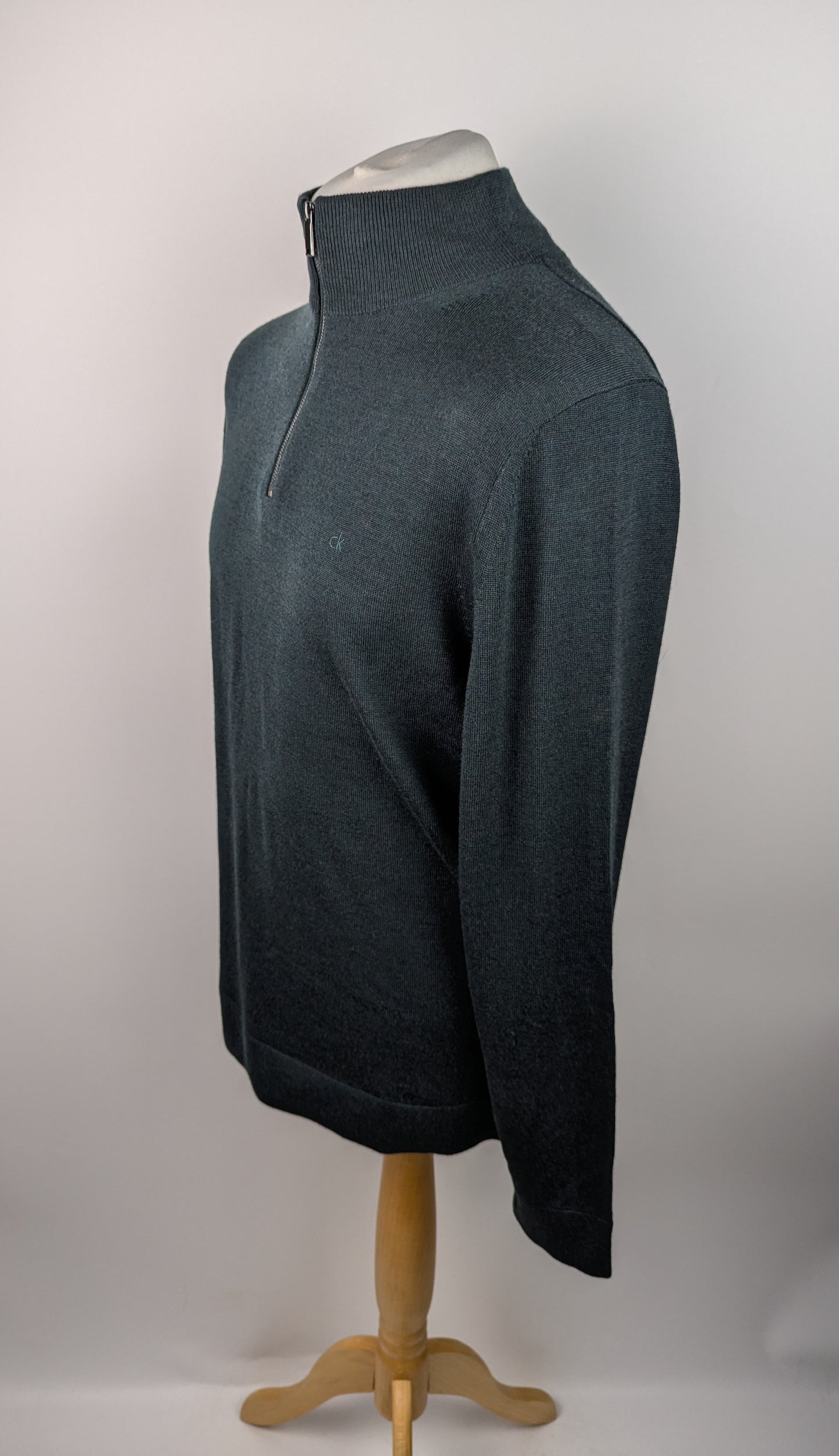 Calvin Klein Mes Half-zip sweater - Green