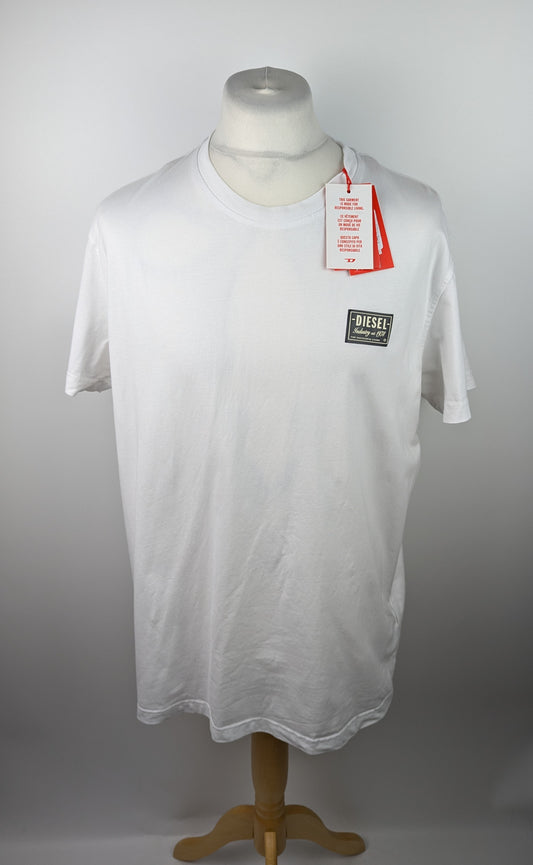 Diesel Patch Logo T-Shirt Mens - White