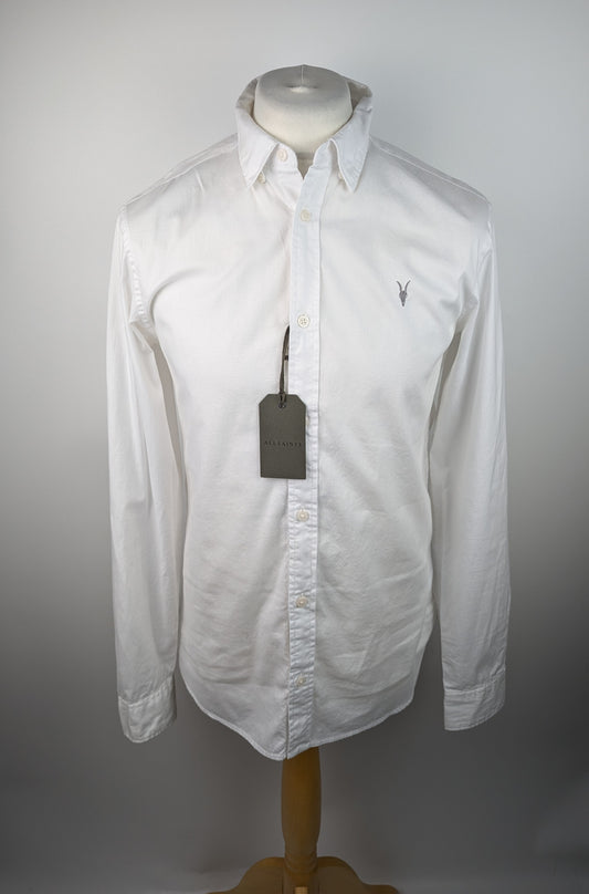 AllSaints Hawthorn Long Sleeve Shirt Mens - White
