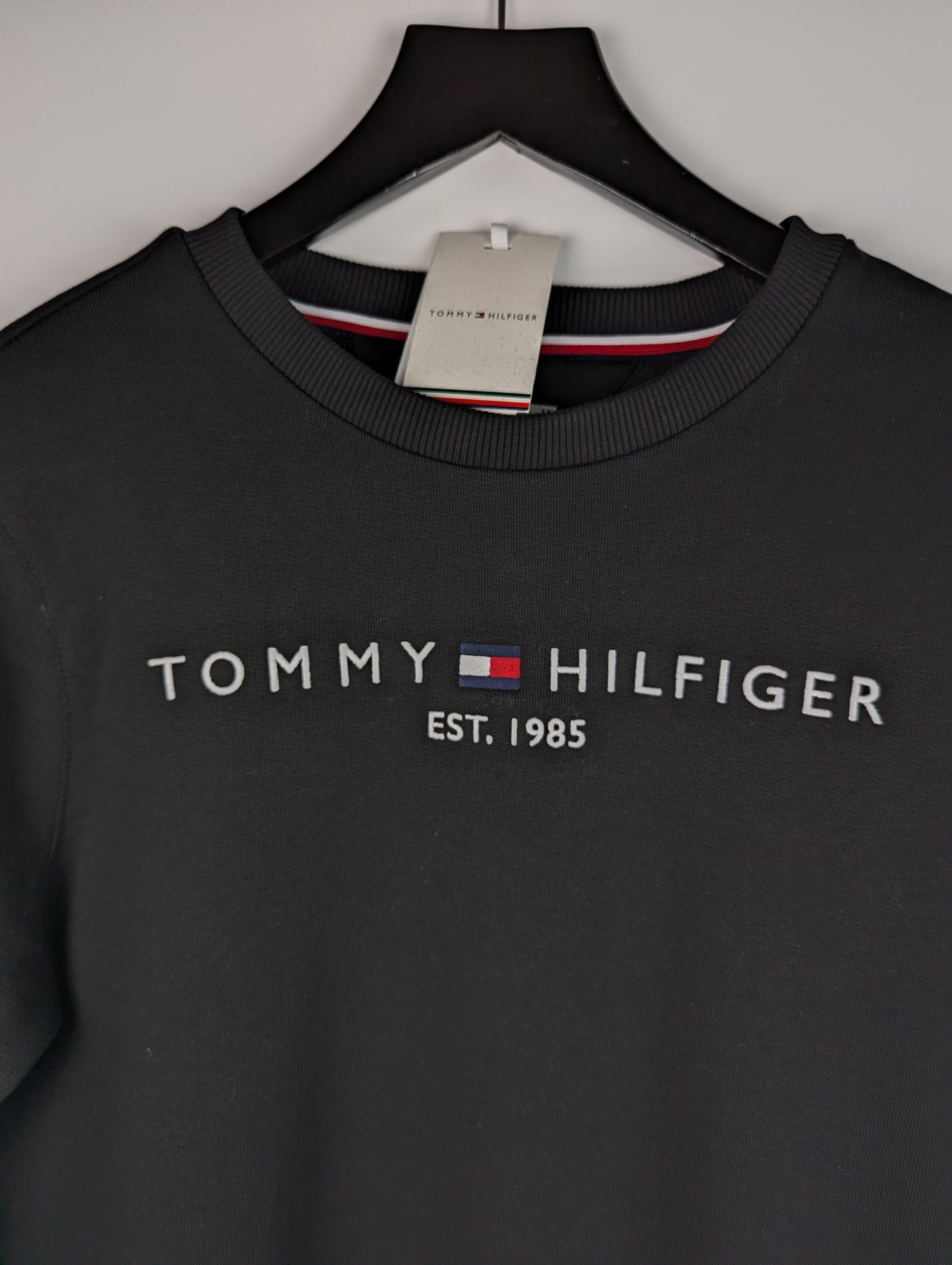 Tommy Hilfiger Essential Crew Sweatshirt Kids - Black