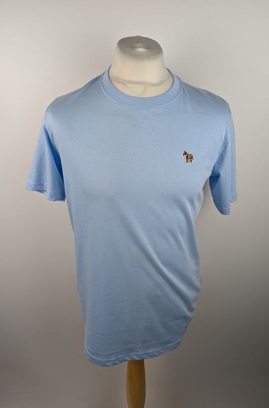 PS PAUL SMITH Zebra Crew Neck T-Shirt - Light Blue