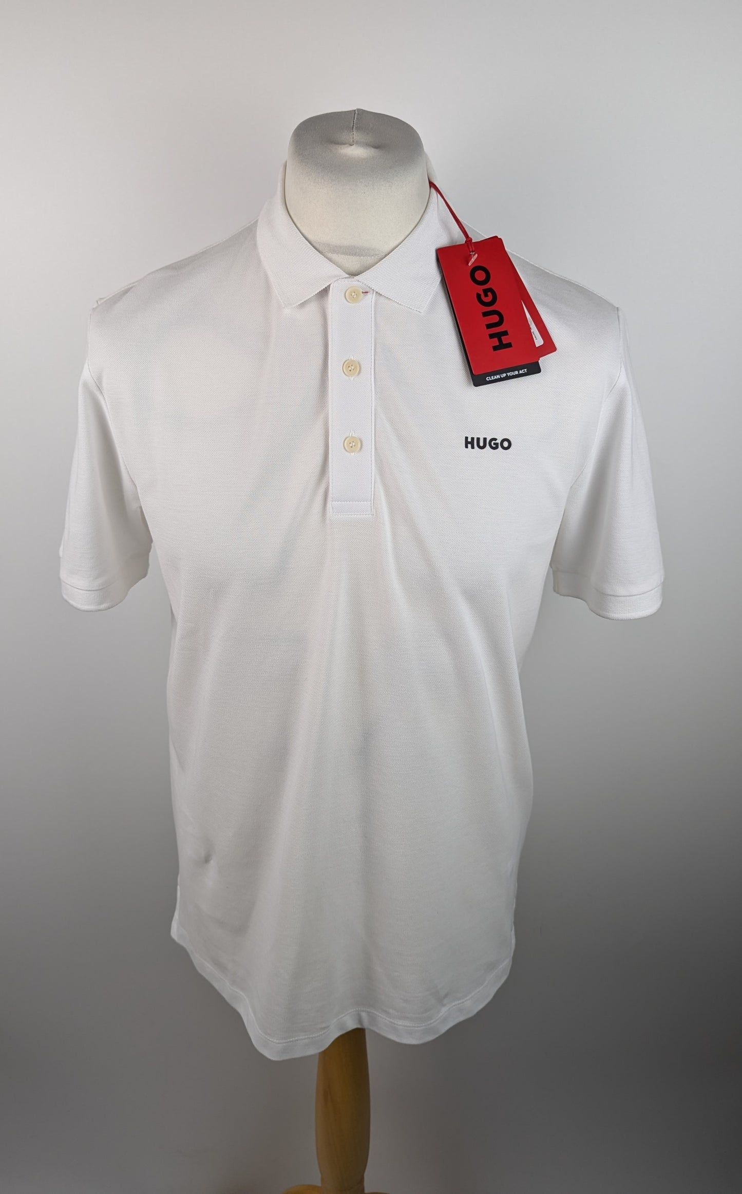 Hugo Donos Polo Shirt Mens - White