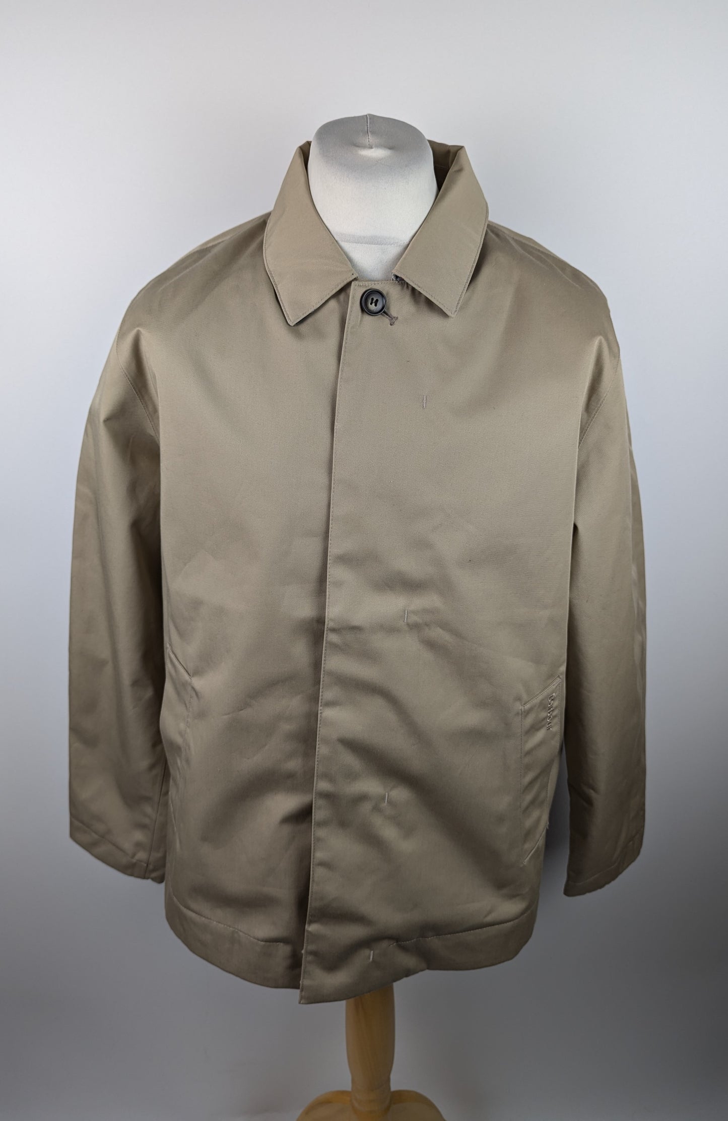 Barbour Short Rokig Waterproof Jacket Mens - Stone Brown