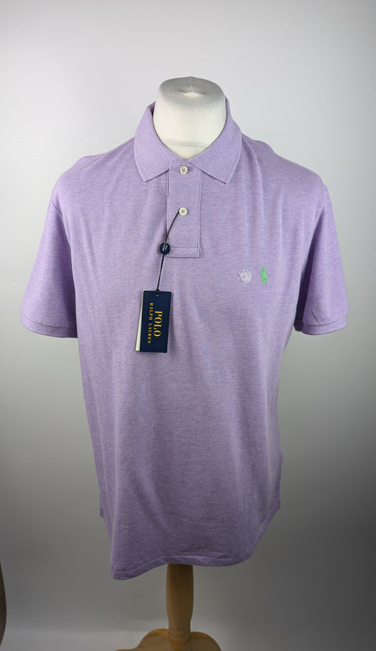 Polo Ralph Lauren The Iconic Mesh Custom Polo Shirt - Pastel Purple