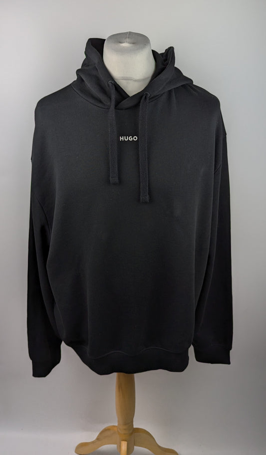 Hugo Dapo Relaxed-Fit Hoodie - Black