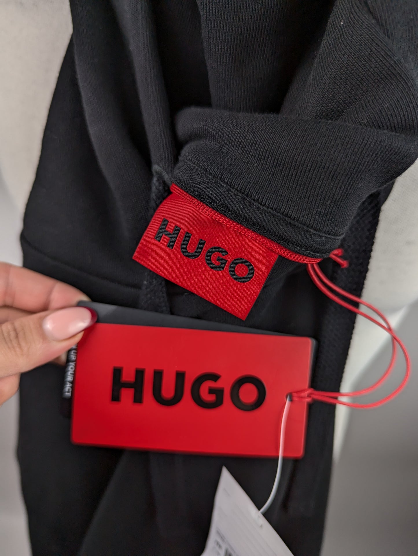 Hugo Dapo Relaxed-Fit Hoodie - Black