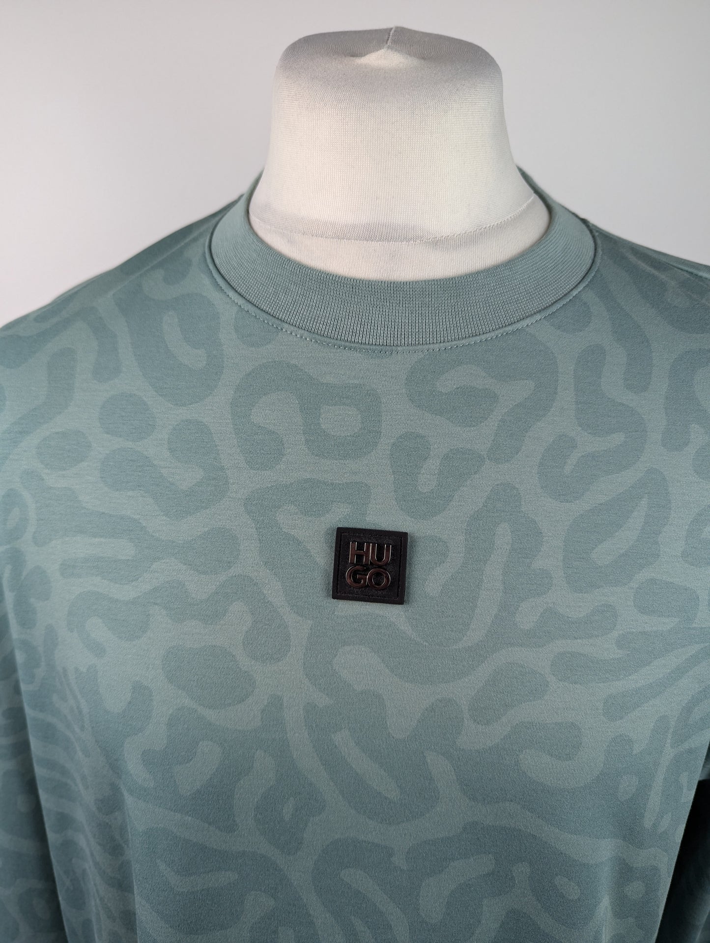Hugo Dabyuno Mens Jumper - Blue / Green