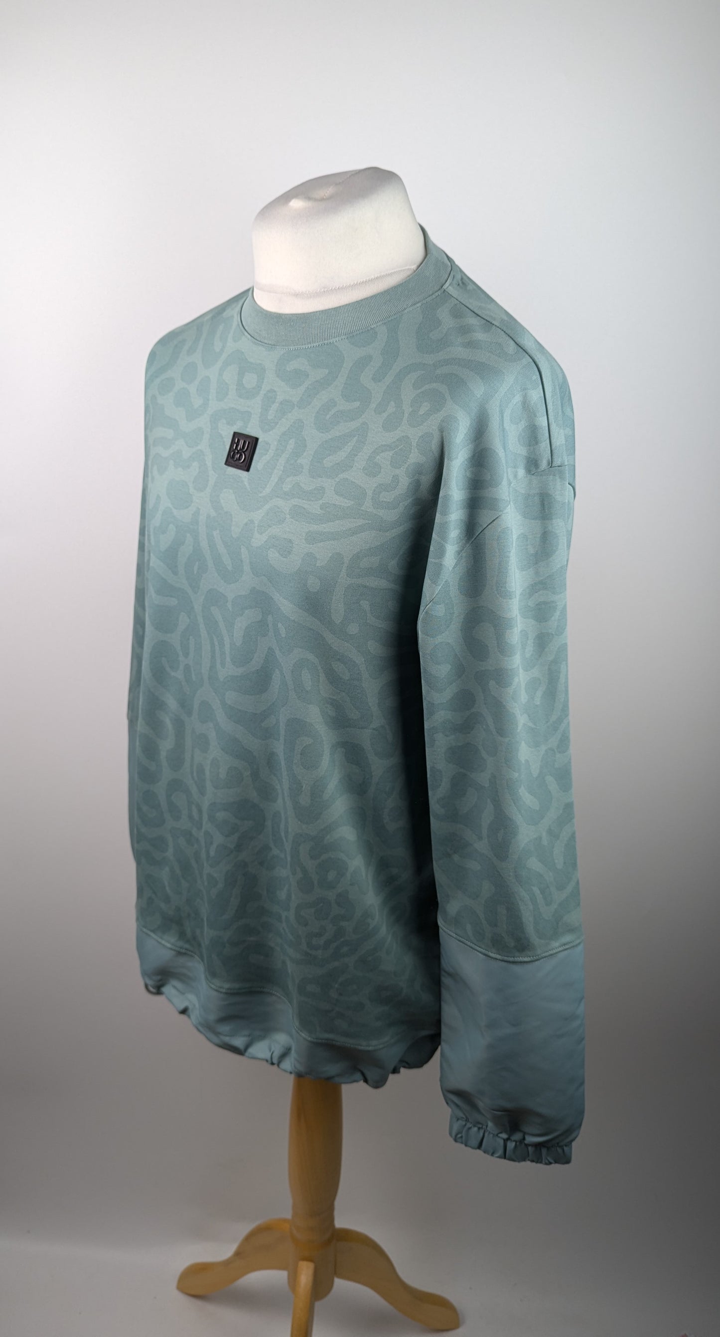 Hugo Dabyuno Mens Jumper - Blue / Green