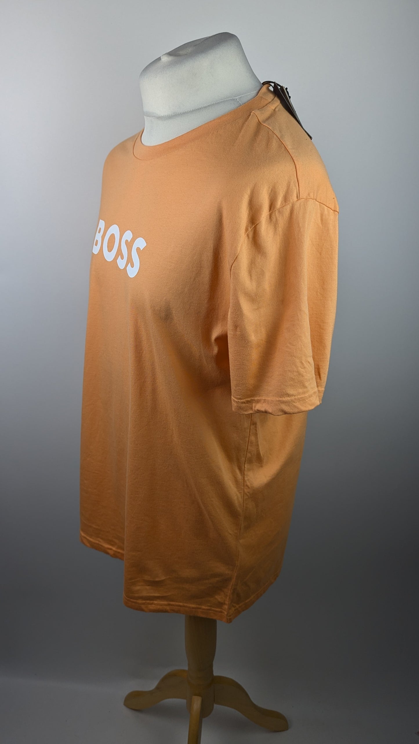 Boss Logo Print T-Shirt Mens - Orange