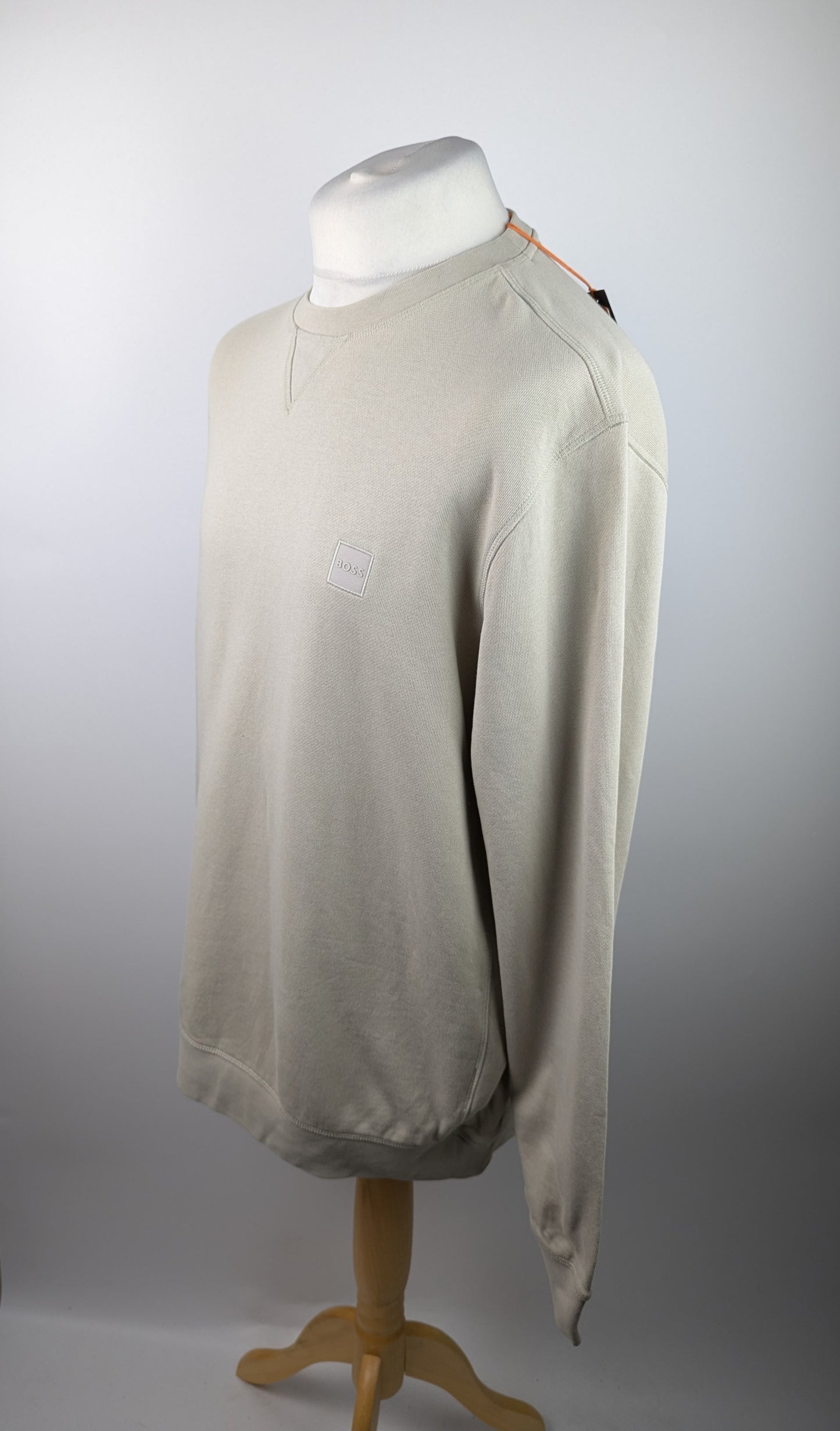 BOSS Westart Crew Mens Jumper - Light Beige