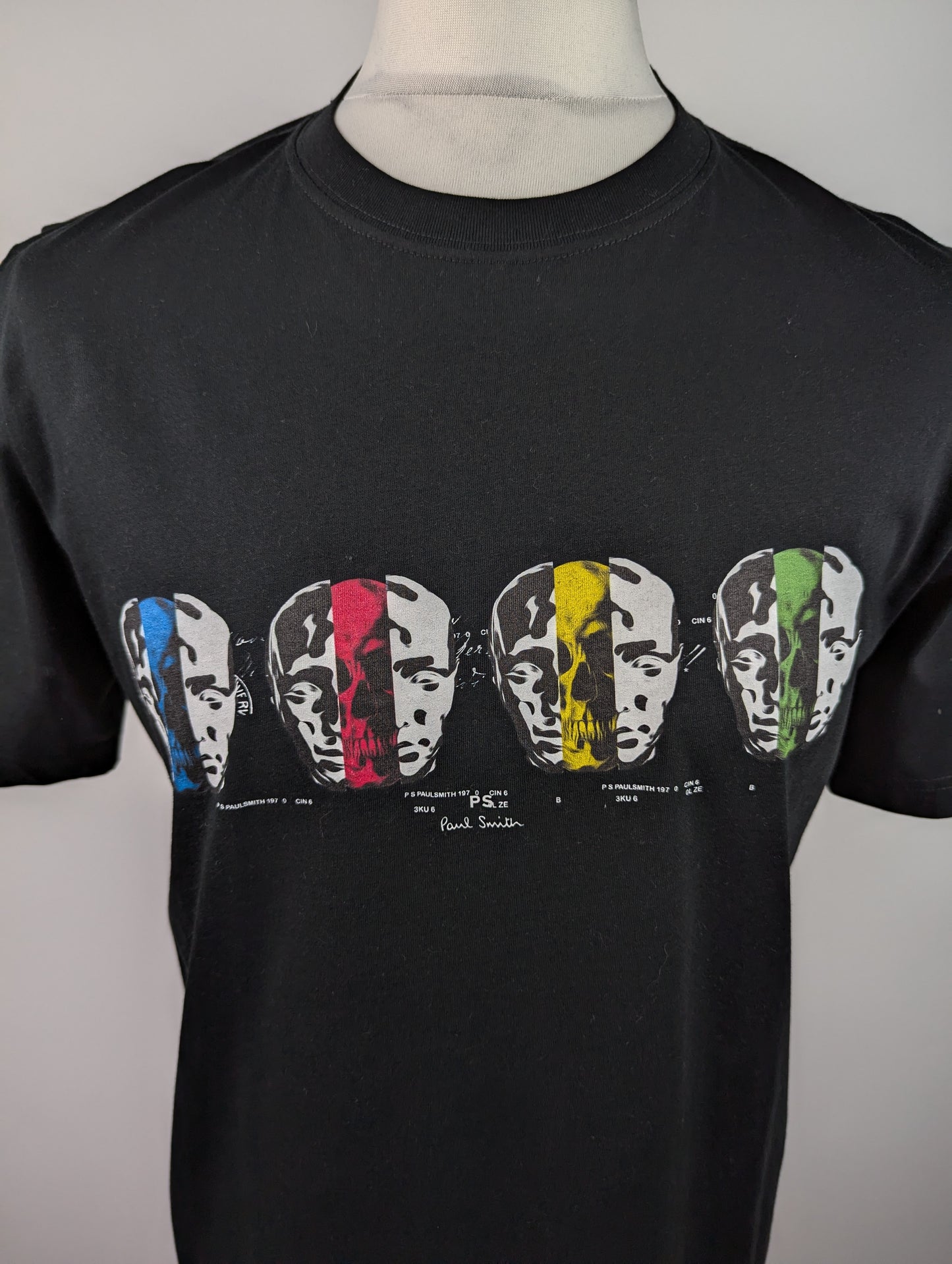 PS Paul Smith Multi- Coloured Skull T-Shirt - Black