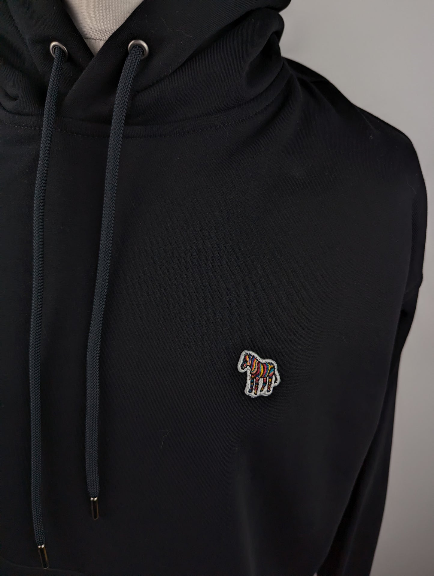PS PAUL SMITH Zebra Over The Head Hoodie womens - Black
