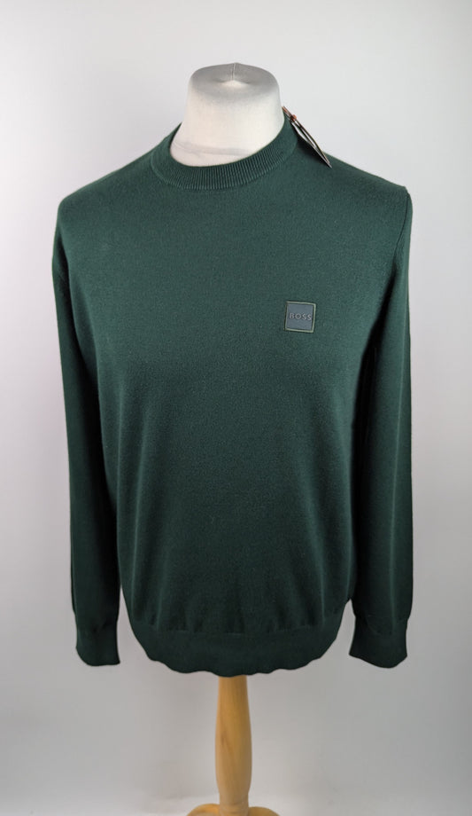 BOSS Mens Kanovano Jumper - Green