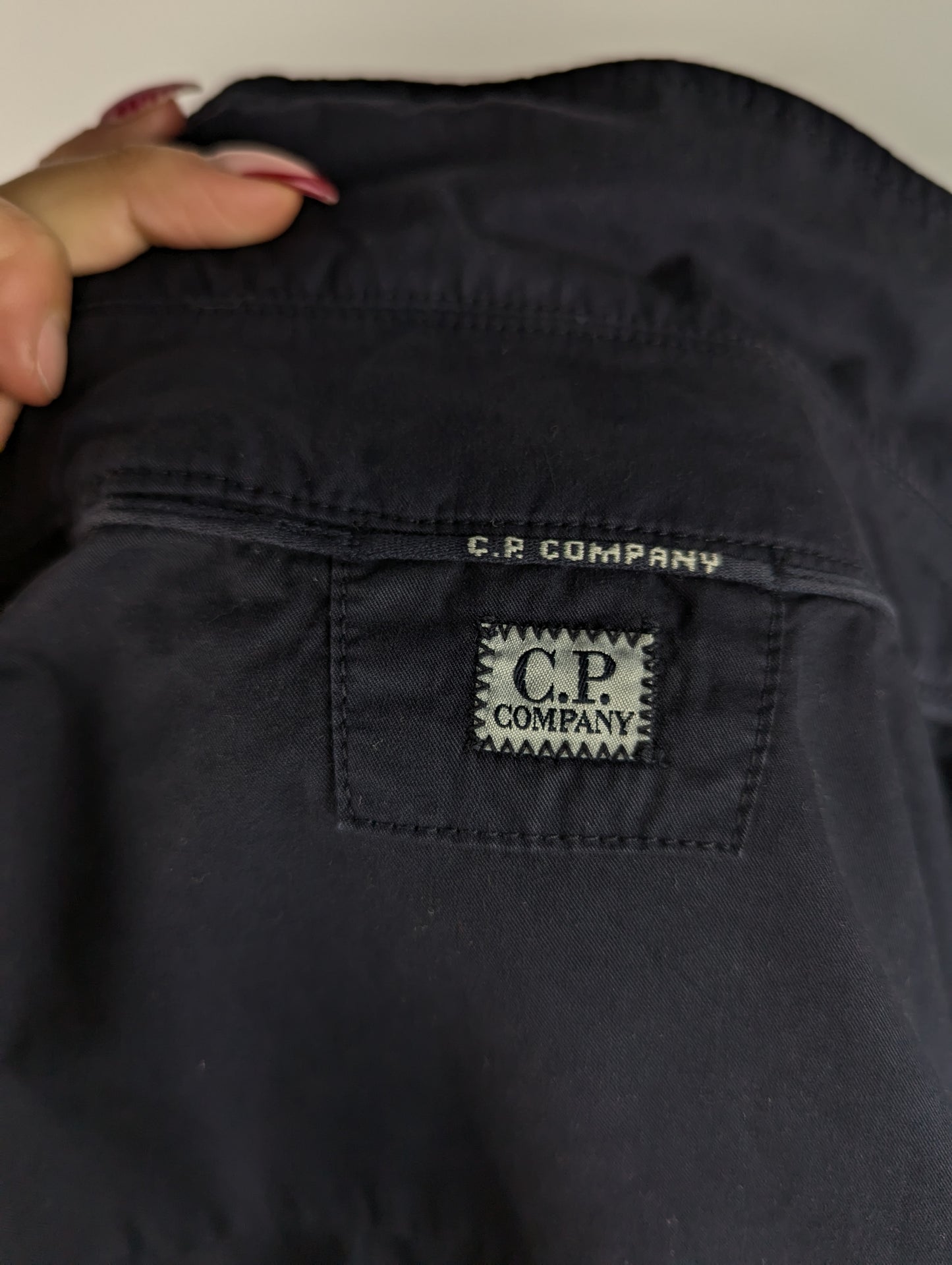 CP COMPANY Mens Zipped Overshirt - Navy Blue