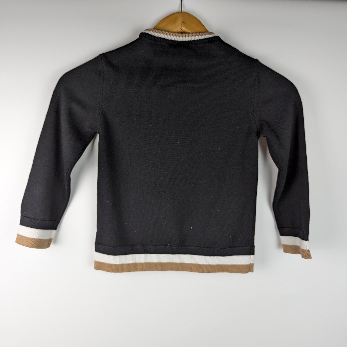 Boss Stripe Sweatshirt Boys Juniors - Black