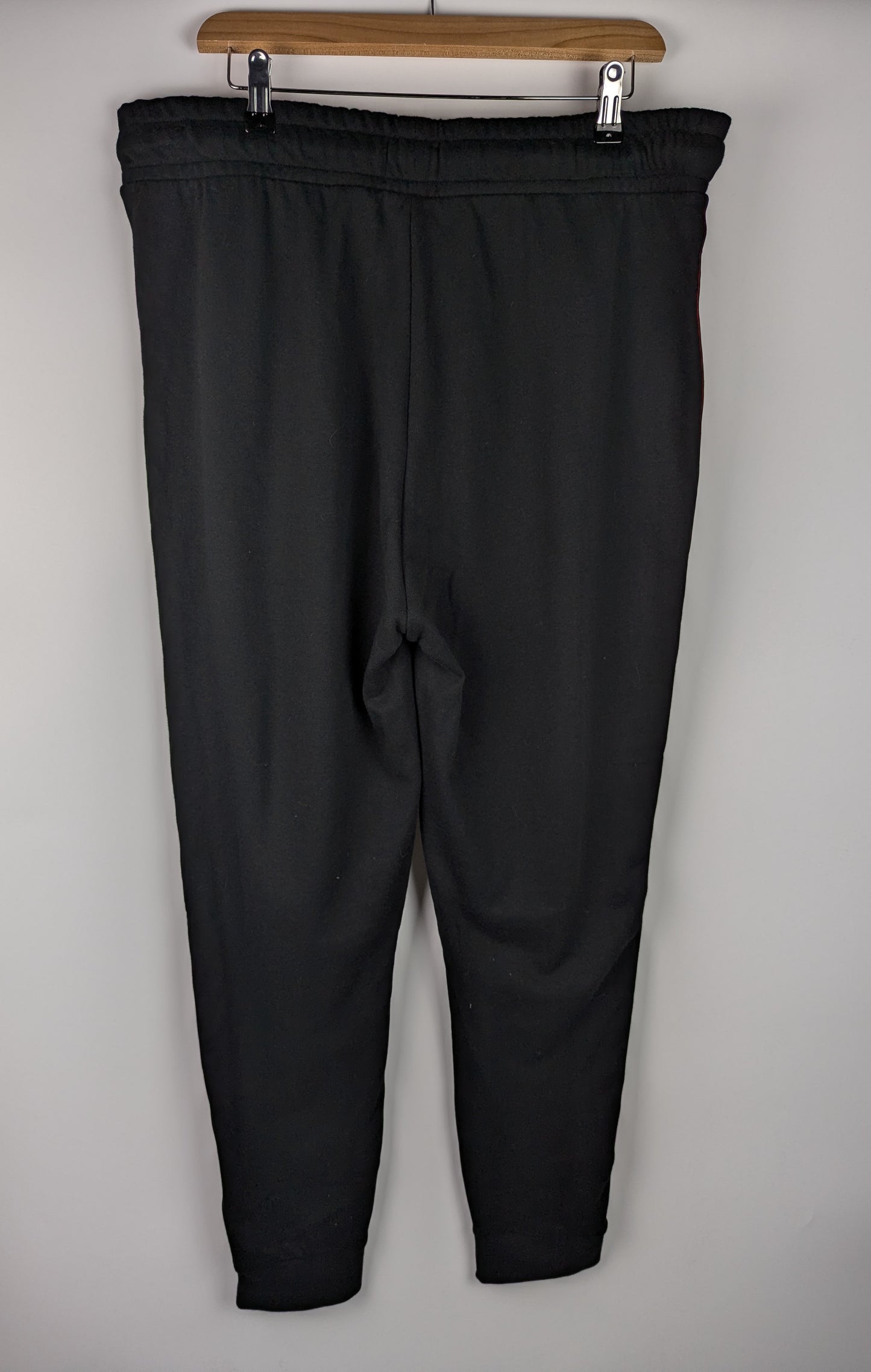 Hugo Mens Sporty Tapered Jogging Bottoms - Black / Red