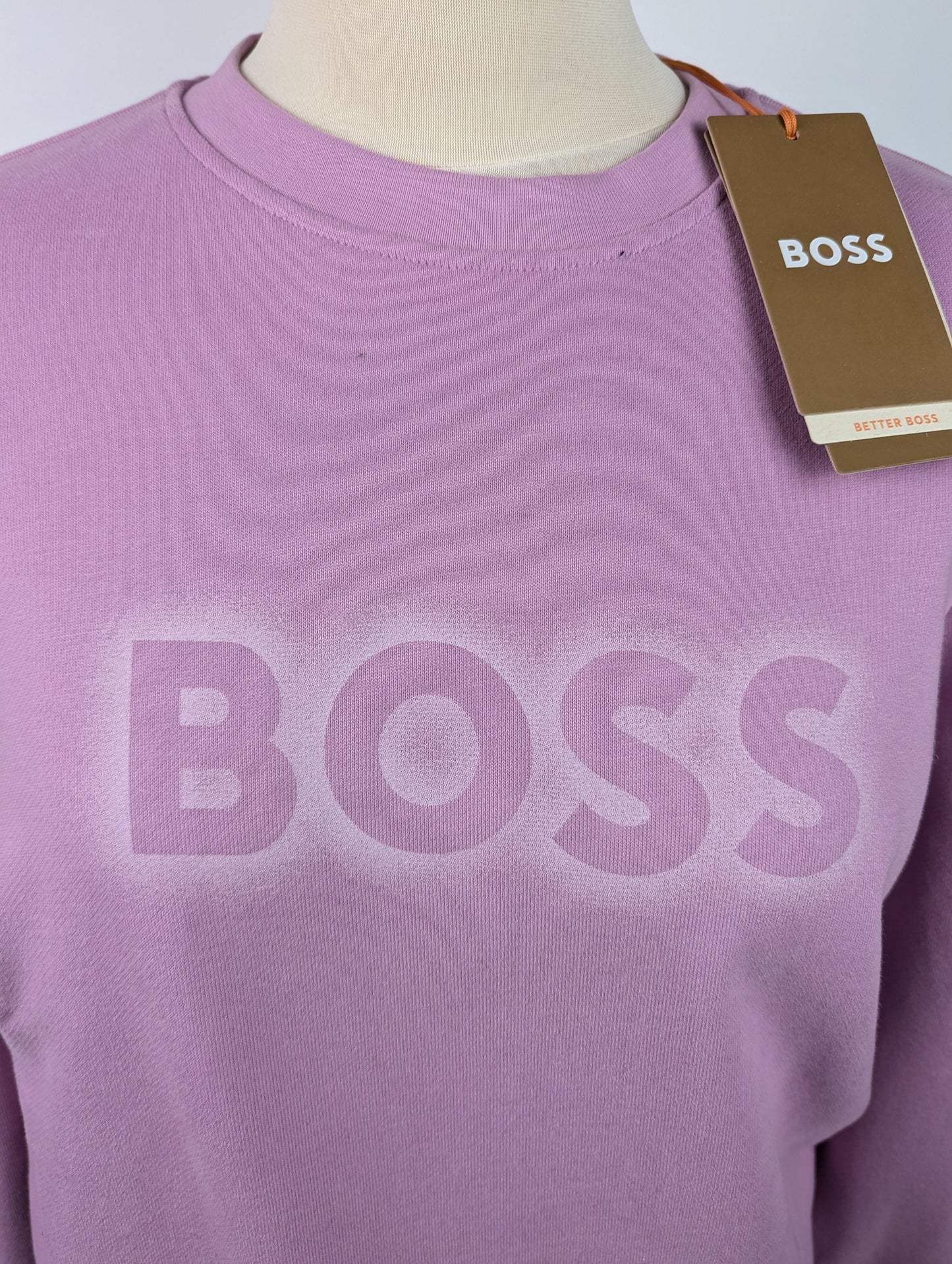 BOSS Women's C_Elaboss_6 Jumper/sweatshirt - Pink