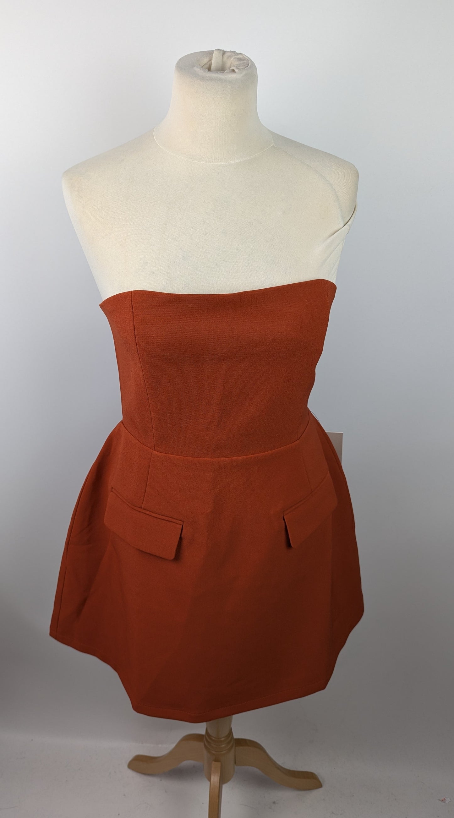 Odd Muse The Ultimate Muse Strapless Dress - Rust