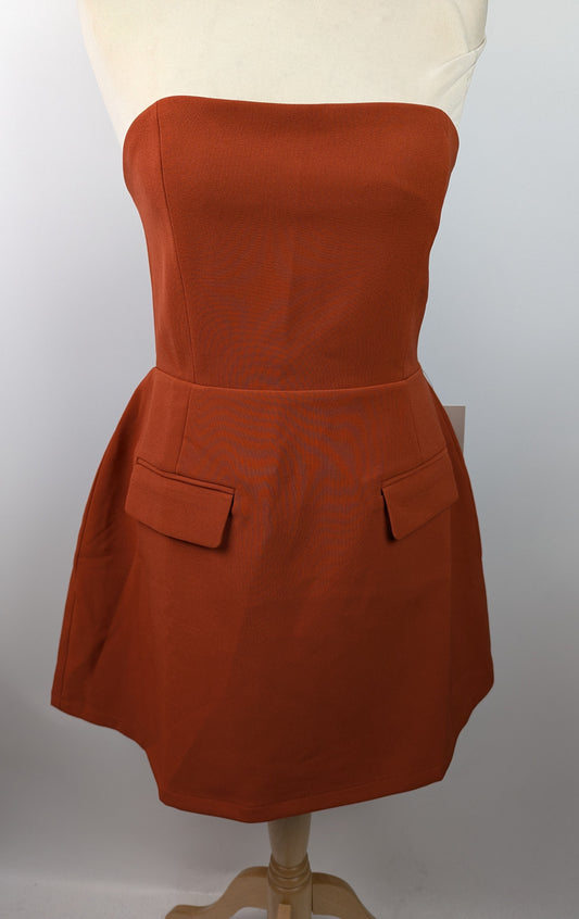 Odd Muse The Ultimate Muse Strapless Dress - Rust