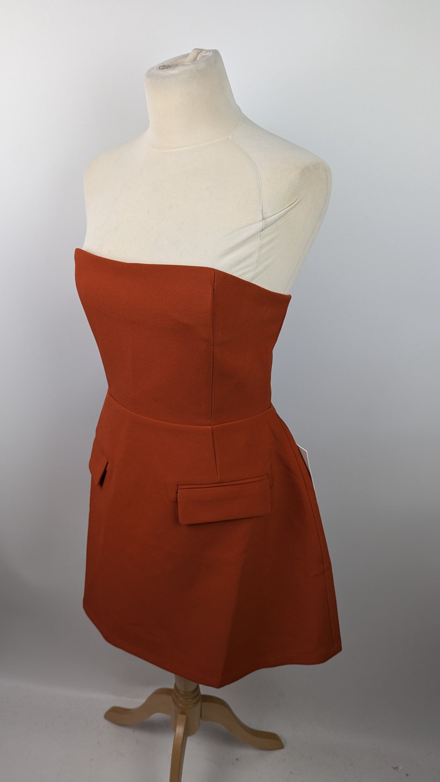 Odd Muse The Ultimate Muse Strapless Dress - Rust