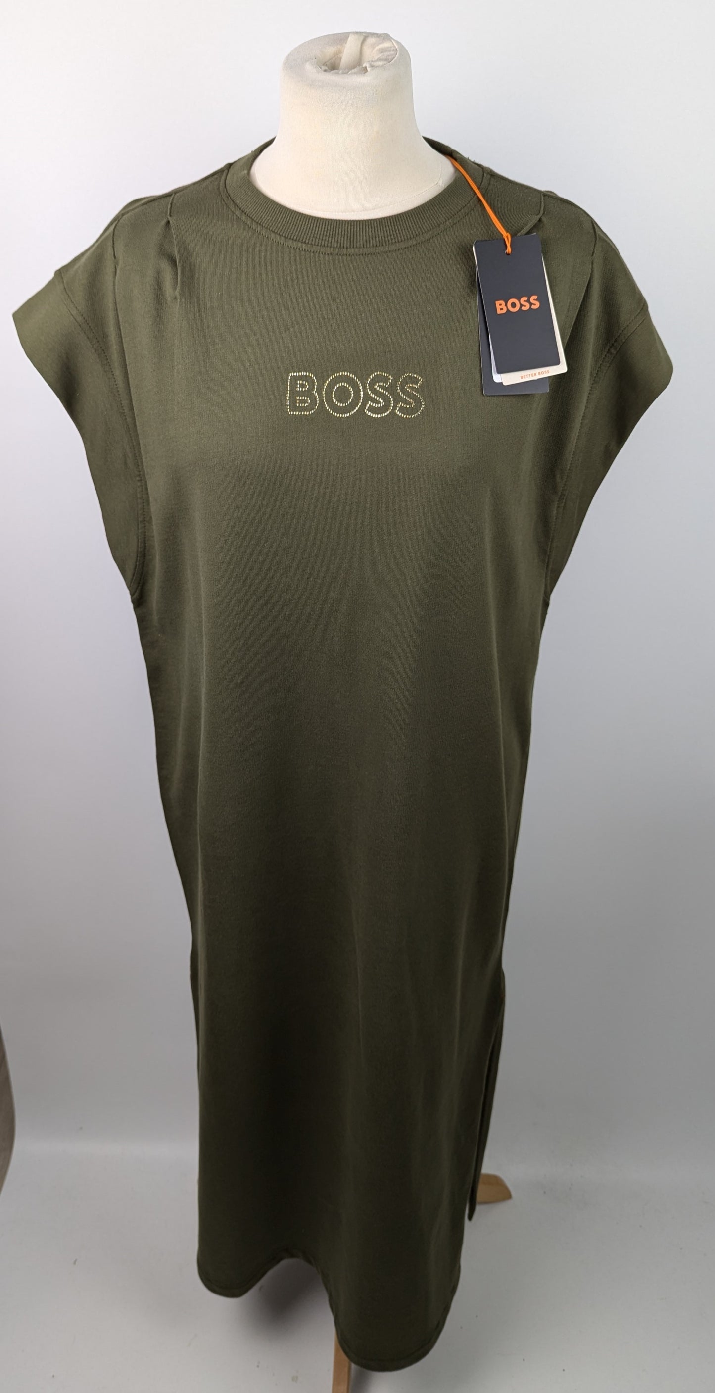 Boss Womens Edress 2 Dress- Green