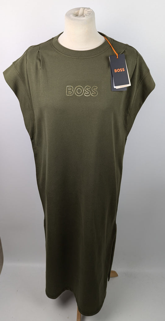 Boss Womens Edress 2 Dress- Green