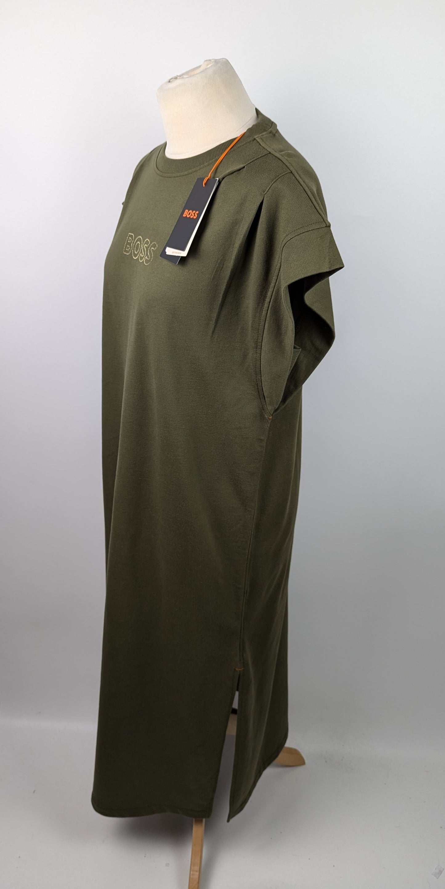 Boss Womens Edress 2 Dress- Green