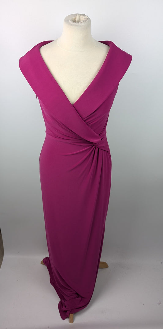 LAUREN BY RALPH LAUREN Womens Leonidas Gown - Fuchsia Berry
