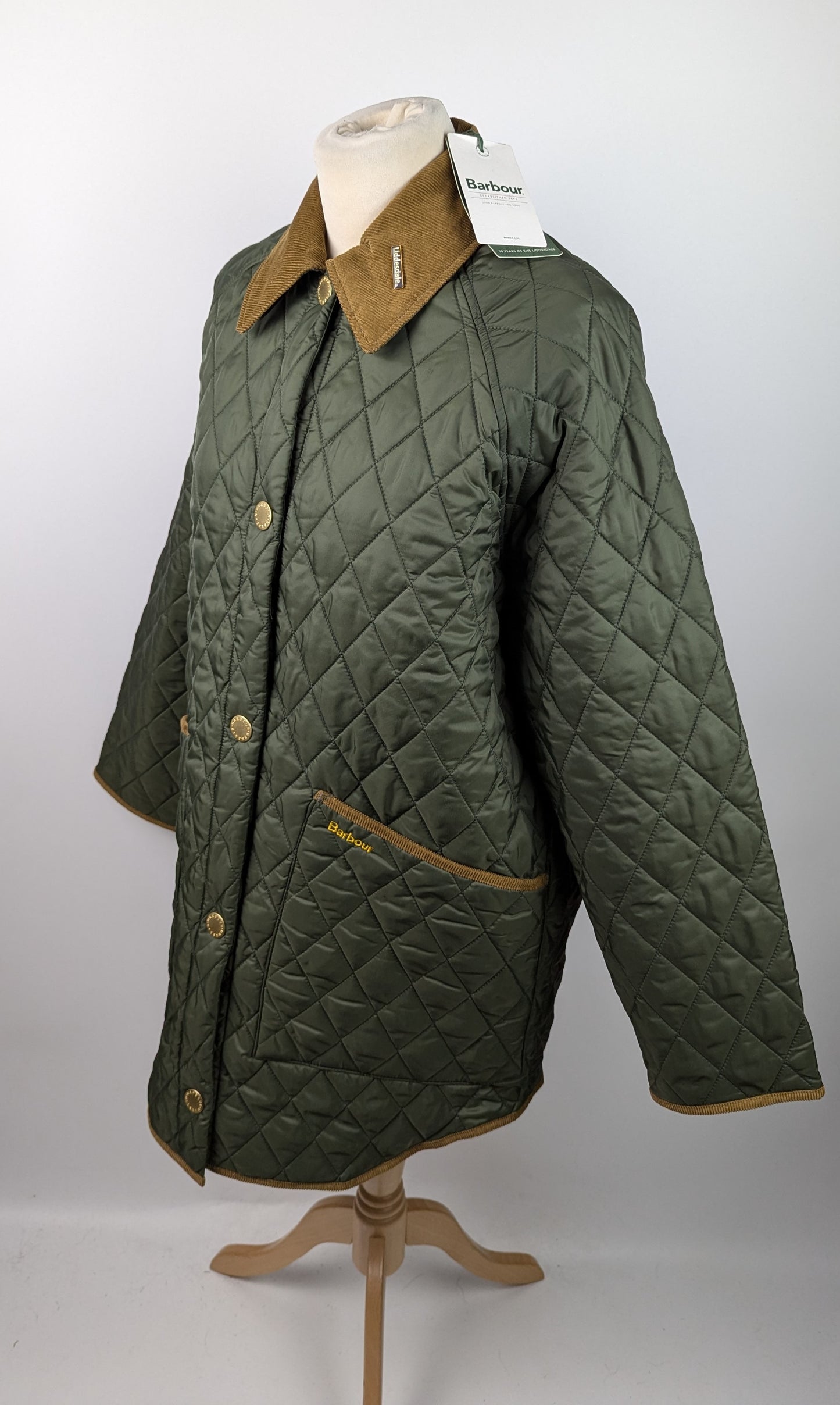 Barbour 30th Anniversary Liddesdale Oversized Quilted Jacket - Green