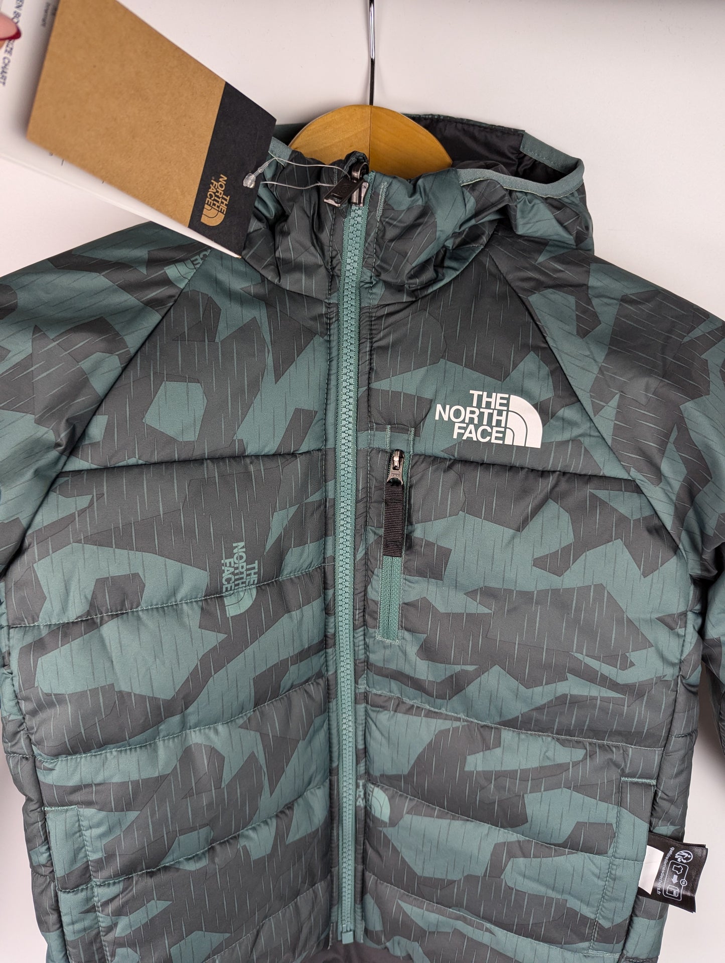 The North Face Boys Perrito Reversible Insulated Jacket - Dark Sage /Black