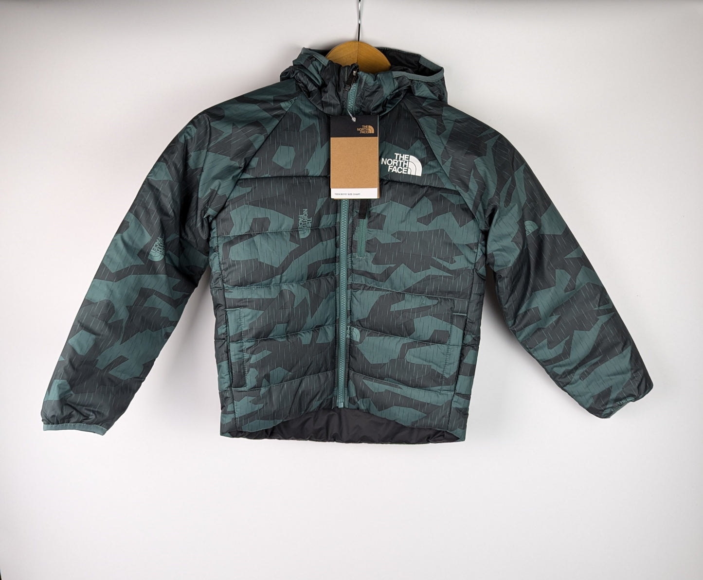 The North Face Boys Perrito Reversible Insulated Jacket - Dark Sage /Black
