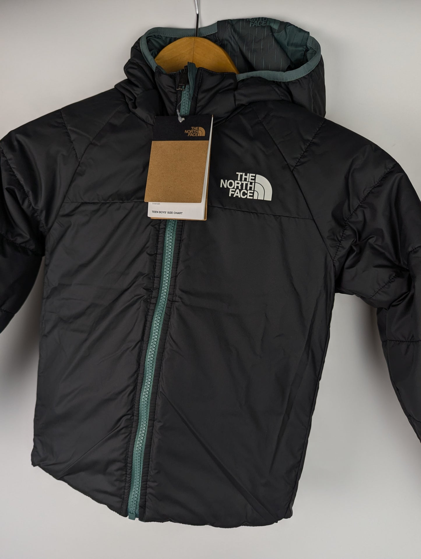 The North Face Boys Perrito Reversible Insulated Jacket - Dark Sage /Black